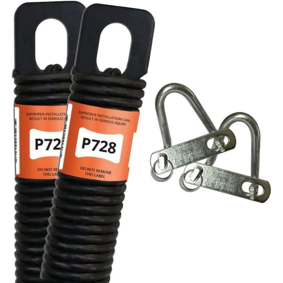 Ben's 2PCS P728 28-Inch Plug-End Garage Door Spring (.177" #7 Wire) with W-Hook (Pair)