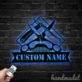 thumbnail image 3 of Handmadetneonsign Barber Metal Wall Art Light, Hair Cut Metal Sign Wall Decor, House Metal Decor 59226, 3 of 5
