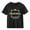 Black, variant on Juslio Boys Letter Pattern Shirts Casual Short Sleeved Tops, Comfortable Breathable Crew Neck T Shirts Sizes 2-18