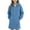 Blue, variant on DxhmoneyHX Kids Girls Quarter Zip Hoodies Teen Fleece Long Sweatshirts Y2k Plain Solid Casual Fall Hoodie Tunic Dress with Pocket