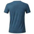 thumbnail image 5 of Vibrex Men's Crew Neck Printed Short Sleeve Athletic Quick-Dry T-Shirt - Moisture-Wicking Fabric, Casual & Sports Wear for Summer, Gym, Running, Outdoor Activities,Navy_M, 5 of 5