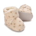 thumbnail image 4 of Winter Plush Cartoon Bear Baby Shoes Soft Sole Warm and Comfortable Cotton Boots 0-18M, 4 of 9