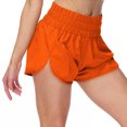 thumbnail image 6 of Tumotour Yoga Shorts For Women Half Shorts Solid Color Casual Pants Elastic High Waist Thin Hot ts Running Workout Gym Shorts, 6 of 9