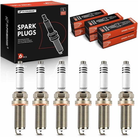 A-Premium Iridium Platinum Spark Plugs V6 3.0L 3.5L Compatible with Mercedes-Benz C300,C350, C400, C43, C450, E300, E350, E400, E43 AMG, S450, S550e, S560e, GLE350, GL450, GLC43, GLS450, SL400, ML350
