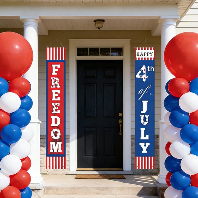 Independence Day Party Flag Themed Party Supplies And Holiday Door Decoration Flag Suitable For Decorating Room Doorways During The Independence Day Festivities