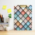 thumbnail image 2 of FORMRS Acrylic Clipboard with Low Profile Clip Standard A4 Letter Size, 12.5" x 9", Colorful Art Pattern, 2 of 8