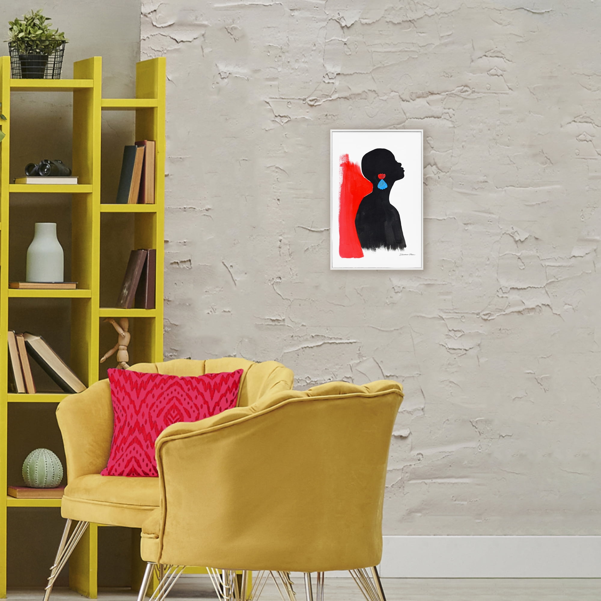Stupell Industries Dreaming In Color White Framed Giclee Art, design by Simone Elum