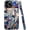 Abstract Stained Glass Floral Blue, variant on Case for iPhone 16 Pro - Slim Fit Anti-Scratch Phone Case for Girl Women - Celestial Moon Star Starry Night (Glossy)