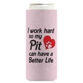 thumbnail image 4 of Dog Themed Gifts For Women I Work Hard So My Pit Can Have A Better Life Heart 24-Pack Ultra Slim Can Drink Thermocoolers Party Pack, 4 of 8