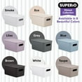 thumbnail image 2 of Superio 5L Small White Ribbed Storage Bin with Lid, Plastic Storage Basket, 2 of 6