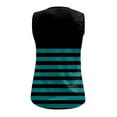 thumbnail image 4 of Seyurigaoka Men's Plus Size Sleeveless Tank Tops, Stripe Pattern Round Neck Loose Fit Simple Vest, Casual Street Style Tops, 4 of 5