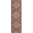 thumbnail image 2 of Unique Loom Outdoor Modern Collection Area Rug - Tambor (2' 7" x 8' Runner Brown/Ivory), 2 of 6