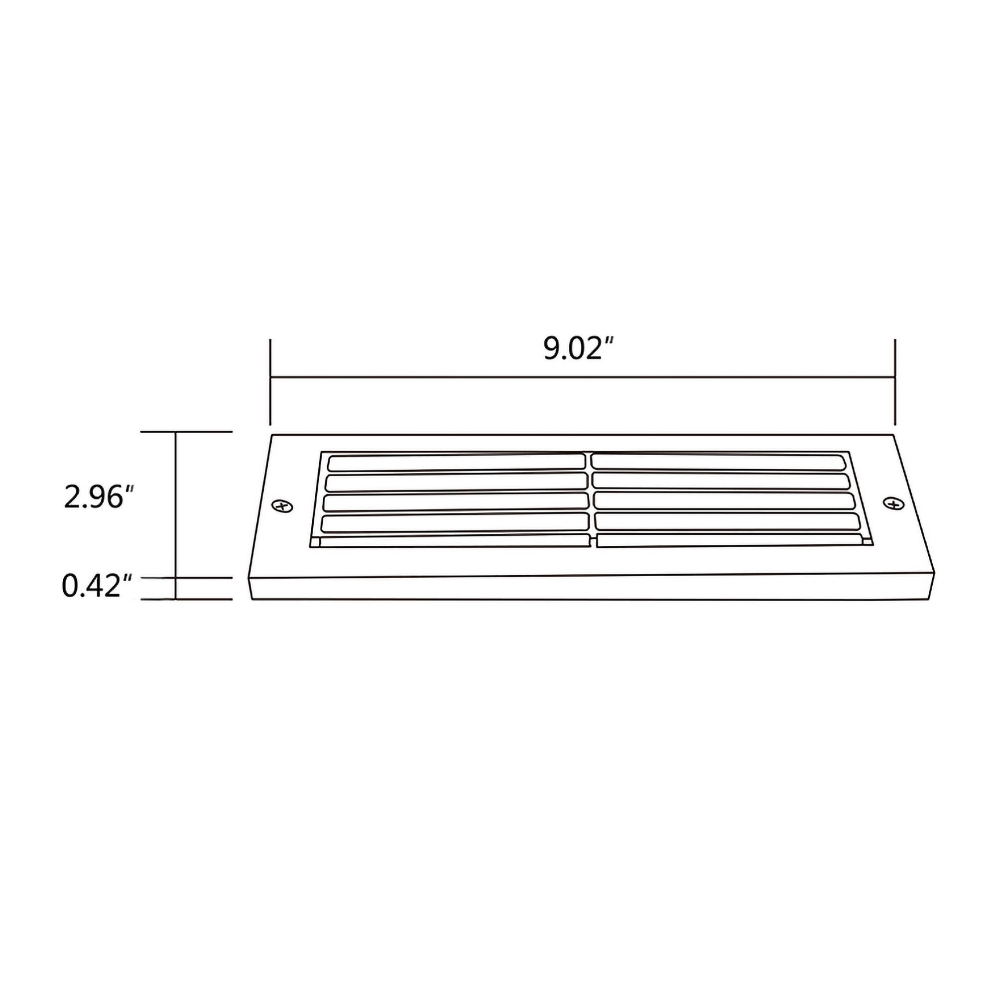 LNC 9" LED Step Light, Antique Brass Finish, Energy Efficient for Stairways and Decks