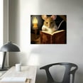 thumbnail image 4 of PIKWEEK Mouse Reading Book, Wall Decor Sticker Decal, Kids Room, Classroom, Home, Bedroom, Bookcase, Book Lover, of Mice and Men, Children, Adorable, (Mouse Reading Book), 4 of 5