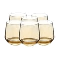 thumbnail image 1 of Set de 6 Vasos Transparentes Ámbar 370 ml, 1 of 2
