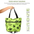 thumbnail image 5 of DLMCUH Foldable 2-in-1 Shopping Bag with Wheels, 23L Expandable Grocery Cart, Detachable Silent Wheels, Reusable Shoulder Tote for Supermarket, Travel & Errands(Green), 5 of 8