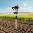 thumbnail image 3 of 32.7CC Gas-Powered Post Driver, 2-Stroke Engine Gasoline Piling with Conversion Head, Single Cylinder Gasoline Petrol Garden Fencing Tool Machine for Gardening, Road Fencing, Planting, 3 of 14