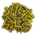 thumbnail image 3 of Gothic Letters Embroidery Iron On Patches Color Optional Alphabet Appliques For Clothing Decor, 3 of 6