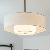 Restored Hunter Fan 30 inch Luxe Gold - Fresh White Indoor Fandelier with Light, Remote, Casual-Style, Ceiling Fans for Living Rooms, bedrooms, Home Offices, Kitchens (Refurbished)