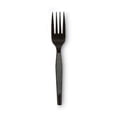 thumbnail image 2 of Dixie Plastic Cutlery, Heavy Mediumweight Forks, Black, 1,000/Carton, Each, 2 of 3