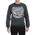 thumbnail image 2 of Wild Bobby, Shake Rattle And Roll Vintage Hot Rods Pop Culture Unisex Crewneck Graphic Sweatshirt, Charcoal, Medium, 2 of 3