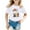 White, variant on MEZZALL Kids Girls Cute Graphic Print T-Shirt Round Neck Short Sleeve Tee Summer Casual Tshirts Tops, Pink, 8-9 Years