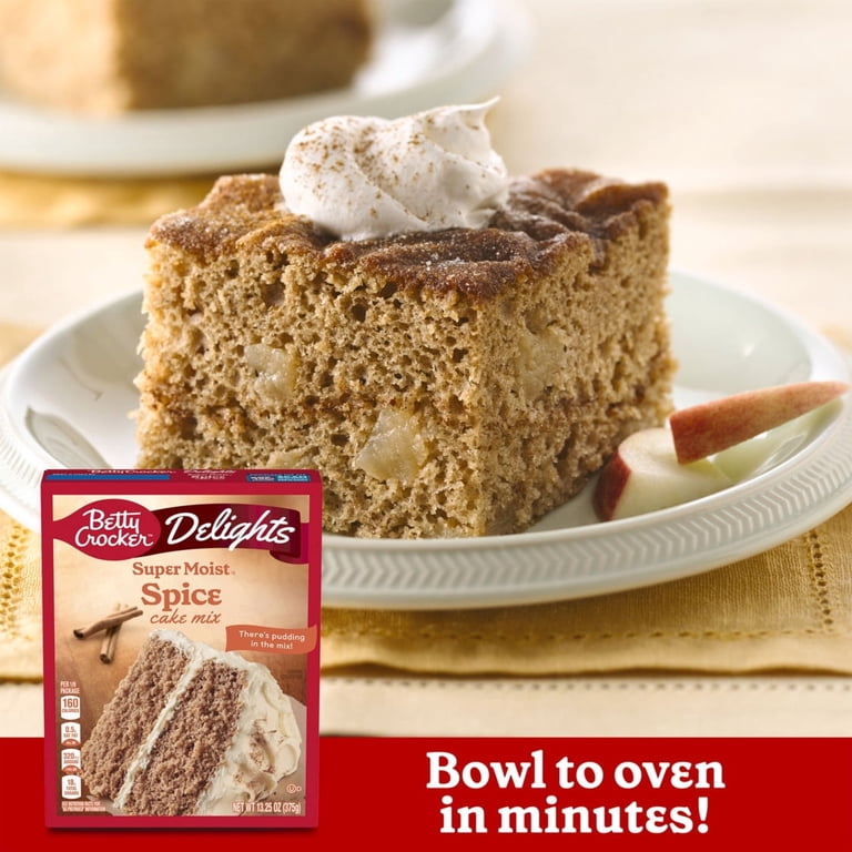 Betty Crocker, Cake Mix, 13.25 oz, Super Moist Spice - Walmart.com