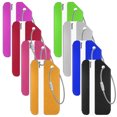 thumbnail image 5 of Taihexin 8 Pcs Luggage Tags with Steel Loop and Name ID Card, 3.14*1.57 inches Aluminium Luggage Tags for Suitcases, Travel Baggage Bag Tags Suitable for Luggage Suitcase Baggage (8 Colors), 5 of 8