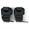 thumbnail image 4 of 2Pcs Black Rubber Bike Front Lamp Clamp Headlight Rotatable Swivel, 4 of 9
