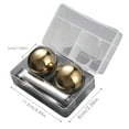 thumbnail image 4 of Stones 2-Pack Stainless Steel, Metal Ice Cubes for & , Reusable Chilling Stones for Scotch, Bourbon, - Ideal Gift for Men, Dad, 4 of 5