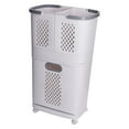 thumbnail image 3 of Cesta organizadora para ropa sucia con ruedas, 3 compartimentos, cestas extraíbles, estable, ahorra espacio, ideal para dormitorio, lavandería, hogar,, 3 of 8