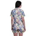 thumbnail image 4 of Moomaya Ensembles de Sommeil pour Femmes avec Shorts Pyjama Imprimé T-Shirts de Nuit à Manches Courtes, 4 of 6