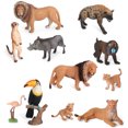 thumbnail image 2 of Volnau Animal Toys Figurinas Figuras de animales de África zoológico Pack para niños Cumpleaños de Navidad G Volnau Volnau, 2 of 2