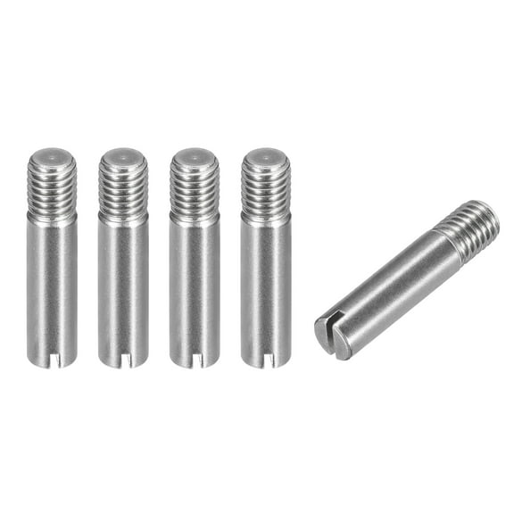 Uxcell 5Pack M10 x 45mm Slotted Cylindrical Pin 304 Stainless Steel Dowel Locating Pin