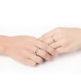 thumbnail image 2 of Anillo ajustable para parejas con ilusiones amorosas de plata 925, 2 of 2