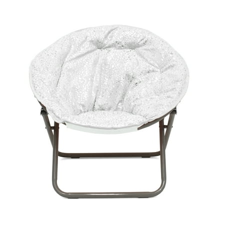 - American Kids Faux Fur Foil Cheetah Kids Saucer Chair, Multiple Colors