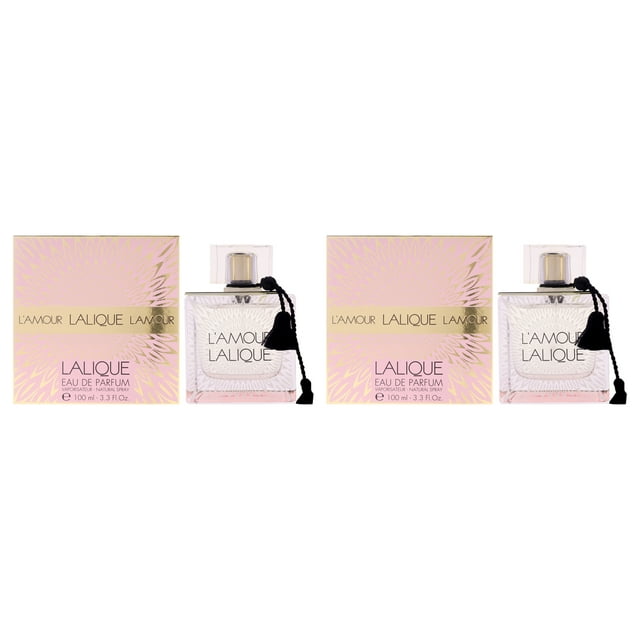 Perfume Lalique LaMour Eau de Parfum 100 ml para mujer (paquete de 2)