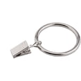 thumbnail image 3 of 20 Pcs Metal Curtain Rings with Clips Drapery Rings Curtain Clips Curtain Ring Hooks, Various Size (Silver, 1 Inch), 3 of 5