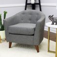 thumbnail image 2 of Fox Hill Trading Marissa Accent Chair, Gray, 2 of 6