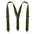 thumbnail image 3 of SGFCWSX Men Y-Type Adjustable Suspenders, Strong Clips Elastic Straps 3.8cm Width Formal Army Green, 3 of 3