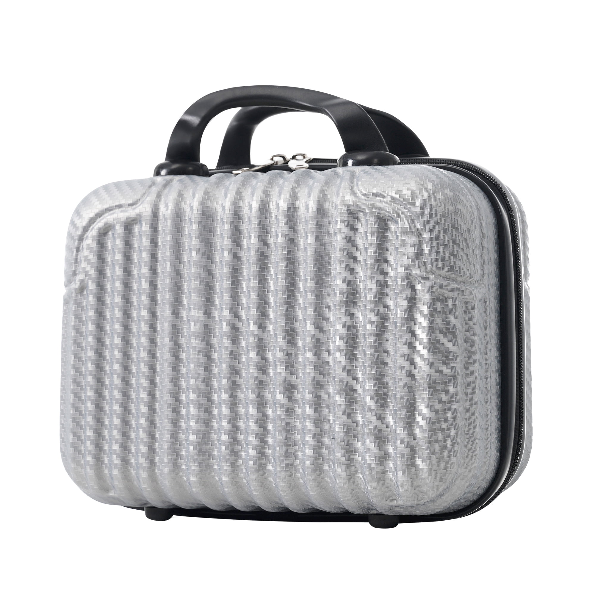 Euroco 6-Piece Luggage Sets, ABS Hardshell Suitcase Set with Spinner Wheels and TSA Lock,Lightweight Carry-On & Checked Luggage for Family Travel,Silver