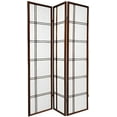 thumbnail image 2 of Legacy Decor Double Cross Shoji 3 Panel Room Divider,71" Tall, Espresso Color, 2 of 5