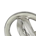 thumbnail image 4 of 11" x 5" Silver Ceramic Infinity Loop Abstract Sculpture, by DecMode, 4 of 11