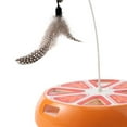 thumbnail image 6 of hengtong Interactive Cat Toy Practice 360 degree Rotating Playing Exercise Automatic Teaser Orange, 6 of 9