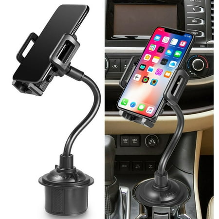 Car Phone Mount, Nakedcellphone Cup Holder Adjustable/Universal Apple iPhone XS XS Max XR X 8 8+ 7 Plus 6s 6 5s SE, Samsung S9 S9+ Note 8 Galaxy S8, LG, Nexus, Google Pixel 3, Motorola Moto Z3, (Best Car Mount For Pixel)
