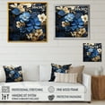 thumbnail image 4 of Designart "Beauty Of Adorned Blue And Gold Violets I" Violets Canvas Art Print, 4 of 7