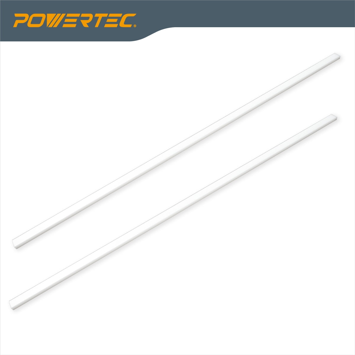POWERTEC 2PK 36" HDPE Miter Bar for Table Saw Sled, Taper Jig, Miter Slot Runners, Fits 3/4" x 3/8" Slot on Table Saw, Router Table, Band Saw, Wood Working Tools & Accessories (71636)