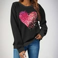 thumbnail image 7 of cocolona Valentines Sweatshirt for Women Casual Loose Crew Neck Long Sleeve Shirts Fashion Cute Heart Print Pullover Tops Graphic Sweatshirts, 7 of 7