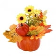 thumbnail image 2 of Flor de calabaza artificial BLESIY Decoración de cosecha de otoño centro de mesa de calabaza de otoño, 2 of 8