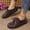 Coffee, variant on Women's Plus Size Beaded Lace-Up Moccasin Flats, Suede Loafers with Whipstitch Detail, Comfortable and Lightweight for Casual Wear, Everyday Activities and Outdoor Use Brown 42